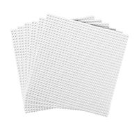 WYSWYG 6 piastre di base classiche, 25,4 x 25,4 cm, compatibili con tutte le principali marche, bianche