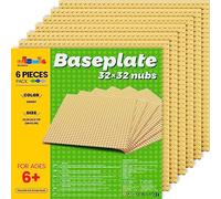 WYSWYG Set di 6 pannelli da 25 x 25 cm come piastra di base, compatibili, color sabbia