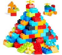 WYSWYG set di blocchi grandi, compatibile, set iniziale per scatole di blocchi, blocchi base colorati, adatto per 3-4-5 anni, 240 pezzi