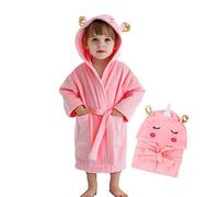 WYTbaby Accappatoio Per Bambini Flanella Accappatoio Neonato Con Cappuccio, Vestaglia Bambina Pile Morbido Super Assorbente Accappatoio Bimbo Elementi Animalier Per Bambino Bambina