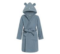 WYTbaby Accappatoio per bambini in 100% spugna di cotone, con cappuccio, assorbente, accappatoio per ragazze e ragazzi da 1 a 8 anni, Blu, 3-5 Years