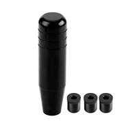 Wytino Pomello del cambio, leva universale del pomello della leva del cambio manuale in lega di alluminio per auto 13 cm(Nero)