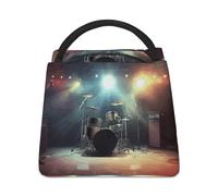WYUSPGK Borsa per il pranzo, borsa termica per il pranzo con stampa rock band palcoscenico borsa termica per il pranzo tote durevole borsa per il pranzo leggera borsa