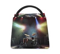 WYUSPGK Borsa per il pranzo, borsa termica per il pranzo con stampa rock band palcoscenico borsa termica per il pranzo tote durevole borsa per il pranzo leggera borsa