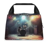 WYUSPGK Borsa per il pranzo, borsa termica per il pranzo con stampa rock band palcoscenico borsa termica per il pranzo tote durevole borsa per il pranzo leggera borsa