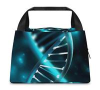 WYUSPGK Borsa per il pranzo, borsa termica per il pranzo con stampa Science Gene Strand Borsa termica per il pranzo Tote durevole Borsa per il pranzo leggera Borsa da picnic