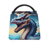 WYUSPGK Borsa per il pranzo, stampa drago ruggente, borsa termica per il pranzo, borsa termica per il pranzo, borsa per il pranzo, borsa per il pranzo leggera borsa da picnic
