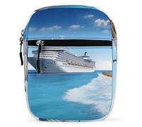 WYUSPGK Piccola borsa, borsa a tracolla con stampa di navi da crociera sul mare, borsa a tracolla versatile, borsa a tracolla casual, borsa a tracolla staccabile, nave da crociera al mare, taglia