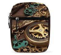 WYUSPGK Piccola cartella, orologi steampunk, chiavi e catene, borsa a tracolla con stampa, borsa a tracolla versatile, borsa a tracolla casual, borsa a tracolla staccabile, orologi steampunk, chiavi e