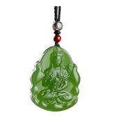Wyvix Ciondolo guardiano dello zodiaco di giada Hetian acqua limpida, collana Manjusri Samantabhadra Bodhisattva da 10 g, amuleto nefrite(Horse popular)
