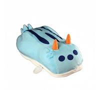 Wyvix Peluche Blue Sea Bunny - Cuscino di peluche a forma lumaca mare nudibranchi da 17,7 pollici con orecchie arancioni