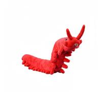 Wyvix Peluche realistico a forma di verme velluto - Onychophora rosso snodabile da 24" for l'educazione alla biologia