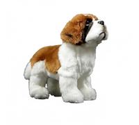 Wyvix Peluche realistico di San Bernardo - Cucciolo soffice da 10,2 pollici con occhi dolci