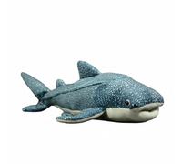 Wyvix Peluche realistico di squalo balena - Grande animale peluche a forma pesce oceanico maculato, 52 cm, con bocca aperta e pancia stabile