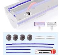 WYWY.Wide Rulli ruota + assi + strisce di peluche di ricambio per Dyson V6 V7 V8 V10 V11 DC62 Direct Drive Cleaner Head Soleplate Wheels