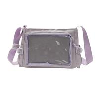 WYXDYSJWM Ita Bag, graziosa borsa a tracolla per donne e adolescenti, Kawaii JK Pin Display graziosa borsa a tracolla estetica casual zaino resistente borsa per libri anime cosplay regali, Viola,