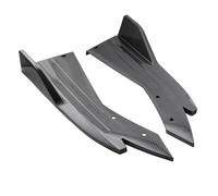 WYXFCBF 2 Pezzi Spoiler per Paraurti Posteriore Auto per Opel Astra L 2021 2022 2023 2024 2025, Spoiler per Angolo di Avvolgimento Diffusore, Accessori Auto,Carbon Fiber Black
