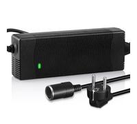 Wyxron AC a DC Adattatore, 100-240v a 12V Trasformatore 15A Automobile Sigaretta Presa Accendisigari 180W Max Convertitore, per 12V Compressore/Pompa Aria/Frigorifero Auto