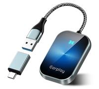 Wyxron Adattatore Carplay Wireless, 2025 Dongle Wireless CarPlay Stabile Con Usb C/A 5.8ghz Wifi per Oem da Carplay Cablato a Wireless Plug&Play, Compatible with Cars from 2015 & iPhone iOS 10+