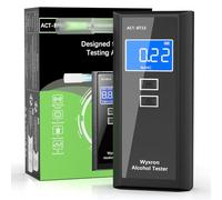 Wyxron Etilometro Portatile Certificato, Alcol Test Professionale Etilometro Portatile con Display Lcd/Record/10 Boccagli, per Test Personali/Famiglie/Partiti
