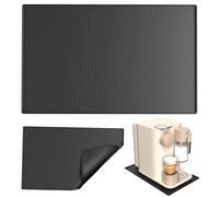 WYYFXY® 2 tappetini in silicone per macchina da caffè con bordo, 48 × 30 cm, colore nero
