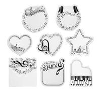 WYYFXY® 8 note musicali adesive, note musicali, note musicali autoadesive, note adesive per scuola, famiglia, ufficio