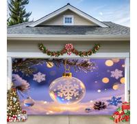 WYYHAA D ,6,5 x 2 x 1,5 m, striscione natalizia per porta del garage, grande impermeabile, riutilizzabile, decorazione natalizia per casa, giardino, feste