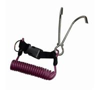 WYYHAA Viola, ARA Diving Reef Hook - 316 Acciaio Inox Doppio Drift Hook con cordino retrattile a molla e clip a scatto, facile attacco BCD per la sicurezza delle immersioni in grotta o deriva