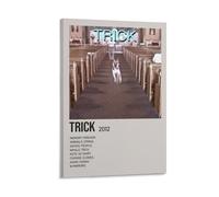 WYYRAB Alex G TrickWall - Poster decorativo da parete in tela impermeabile, stampa ad alta definizione, adatto per camera da letto, soggiorno, caffetteria, decorazione con cornice, 50 x 75 cm