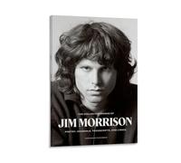 WYYRAB Jim Morrison Poster decorativo da parete in tela impermeabile, stampa ad alta definizione, adatto per camera da letto, soggiorno, caffetteria, decorazione con cornice, 30 x 45 cm