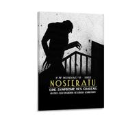 WYYRAB Nosferatu A Symphony of HorrorDecorazione da parete impermeabile su tela stampa ad alta definizione, adatto per camera da letto, soggiorno, caffetteria, decorazione, stile cornice, 60 x 90 cm
