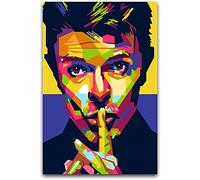 WYYXF Tela Quadro David Bowie Musicista Tela Decorativa Wall Art Soggiorno Poster Camera da Letto Senza Cornice (50x70cm)