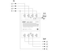 Contatore di consumo energetico con MID con LE WZE-3RST
