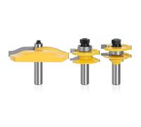 WZFC 3pcs Door Panel Cabinet Tenon Router Bit Set Milling Cutter For Woodworking Cutters Cutting Tools,Gambo Da 12,7 Mm