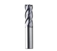 WZFC 4 Flute Milling Cutter Router Bit HRC 50 Carbide End Mill TiALN Coated CNC Machine Milling Tools, 5xD6x20x100L