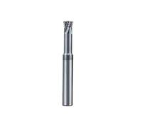 WZFC Thread Milling Cutter Metric Thread End Mill 3 Flute 60 Degree Tungsten Carbide Bit For Metal Aluminum Cutting, M5.0x0.8xD6x50