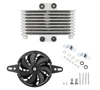 WZhen Moto Modificato Grande Olio Radiatore Di Raffreddamento E Pacchetto Combinato Ventilatore - 003