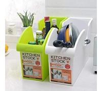 WZhen Scatola di Archiviazione Multi-Funzione in Stile Giapponese Cucina - Bianco 2Pcs