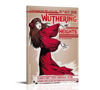 WZLLHA Kate Bush Wuthering HeightsArt Stampa artistica su tela vintage poster per camera da letto moderna decorazione estetica bar carrello decorazione da parete con cornice, stile 50 x 75 cm