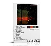 WZLLHA Koi No Yokan-DeftonesArt - Stampa su tela vintage, poster per camera da letto, moderna, decorazione estetica, per bar, carretto, decorazione da parete, stile cornice, 60 x 90 cm