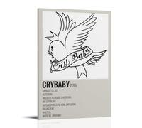 WZLLHA Lil Peep CrybabyArt - Stampa su tela vintage, poster per camera da letto, moderno, decorazione estetica estetica per bar, carrello, decorazione da parete, stile cornice, 30 x 45 cm