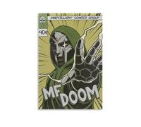 WZLLHA Mf DoomArt - Stampa su tela vintage, poster per camera da letto, moderna, decorazione estetica estetica per bar, carrello, decorazione da parete, senza cornice, 20 x 30 cm
