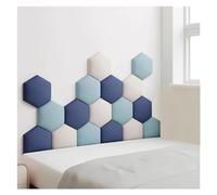 Wzmazingly 17 Pacchi Pannelli Tappezzati, Esagono Autoadesiva Vivaio Decoro Da Parete Imbottito, Anti-collisione 3D Montaggio A Parete Imbottitura Parete Testiera (Color : E, Size : 120x70cm)