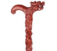 Wzmazingly Bastone Da Passeggio In Legno 80-96cm, Bastone Da Intagliato A Mano A Forma Di Drago, Ergonomico, Con Punte In Gomma Antiscivolo, Per Anziani, Uomini E Donne(85cm)