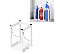 Wzmazingly Supporto In Acciaio Per Bombole Di Ossigeno, Supporto Commerciale Per Bombole Di Gas Di Piccole Dimensioni Da 4-5 L, Per Bombole Di Ossigeno/propano/CO2/azoto(White,1 bottle)