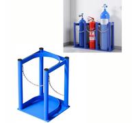 Wzmazingly Supporto In Acciaio Per Bombole Di Ossigeno, Supporto Commerciale Per Bombole Di Gas Di Piccole Dimensioni Da 4-5 L, Per Bombole Di Ossigeno/propano/CO2/azoto(Blue,1 bottle)