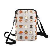 WZMPA Borsa a tracolla ispirata al film Heroes of Olympus Percy, regalo per fan del cinema, mitologia greca, borsa a tracolla Magic Novels Merch, Kawaii Cat Cb, medium