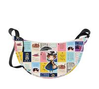 WZMPA Borsa a tracolla Mary Poppins Regalo per fan di Mary Praticamente Perfetto In Every Way Borsa a tracolla Broadway Merchandise, Di Fun Jzb, medium