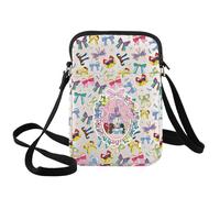 WZMPA Borsa a tracolla per le vacanze con principesse regalo parco a tema principessa personaggi borsa a tracolla Princess Squad Merch, Castello di Bow Cb, medium