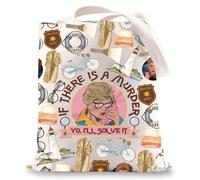 WZMPA Borsa a tracolla per omicidio Jessica Fletcher Fan Regali Cabot Cove Borsa a tracolla Jessica Fletcher Merch, Se c'è un omicidio Tg, medium